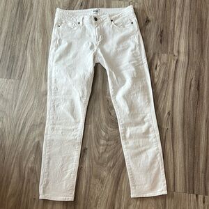 Paige Kylie Crop White Denim. Size 28